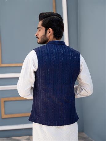 Navy Mens Waiscoats