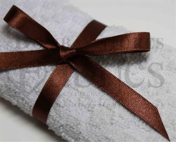 Dark Brown - 25 Berisfords Double Faced Satin Ribbon
