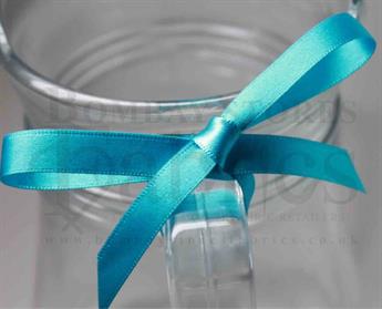 Peacock - 4 Berisfords Double Faced Satin Ribbon