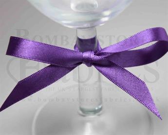 Purple - 19 Berisfords Double Faced Satin Ribbon
