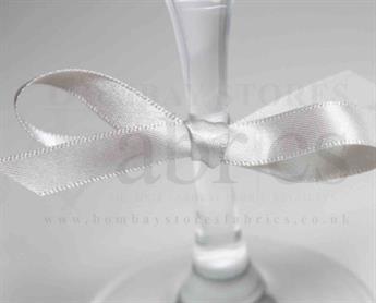 Silver Grey - 18 Berisfords Double Faced Satin Ribbon