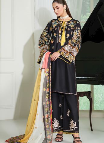 Embroidered Silk Ladies Readymade
