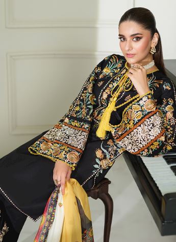 Embroidered Silk Ladies Readymade