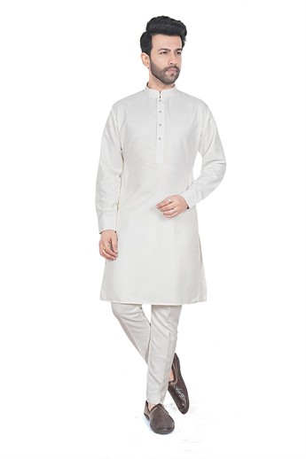 Off White Kurta Pajama