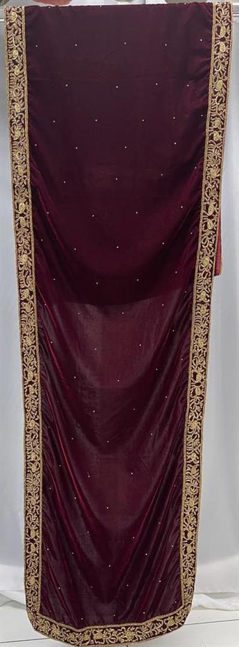 DEEP MAROON/GOLD