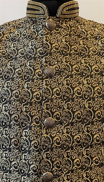 Mens waistcoat with beads and stone work