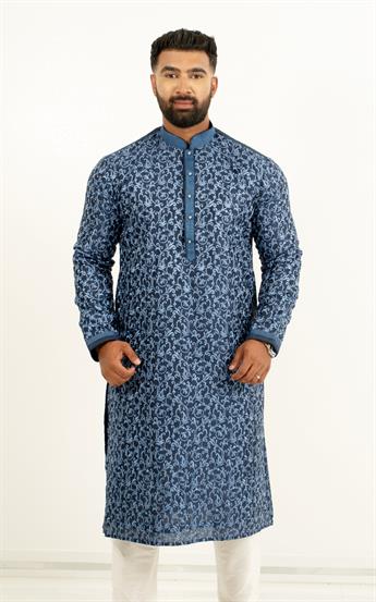 Navy Mens Kurta Pajama