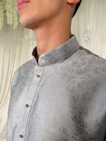 Grey Printed Kurtra Pajama