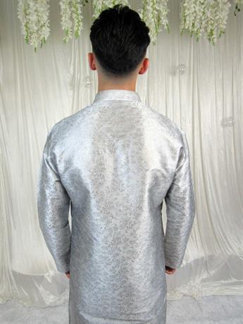 Grey Printed Kurtra Pajama