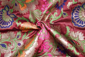 Maroon Brocades