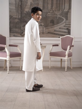 Off White Boys Shalwar Kameez