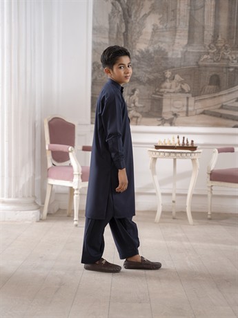 Navy Boys Shalwar Kameez