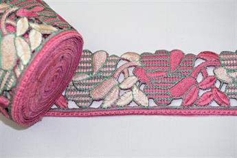 Dusky Pink Indian Vintage Style Lace
