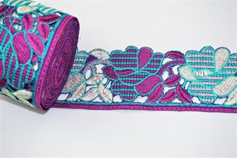 Purple Indian Vintage Style Lace