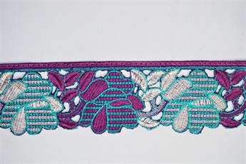 Purple Indian Vintage Style Lace
