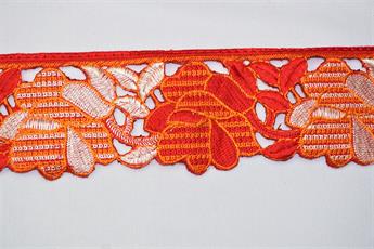 Red Indian Vintage Style Lace