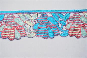 Turquoise Indian Vintage Style Lace