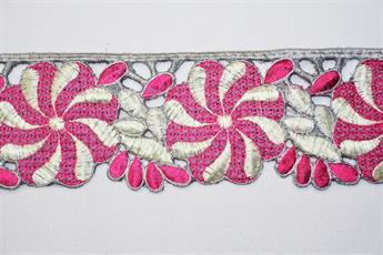 Grey Indian Vintage Style Lace