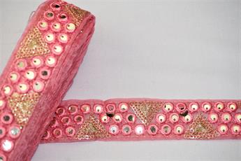 Dusky Pink Indian Vintage Style Lace