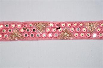 Dusky Pink Indian Vintage Style Lace