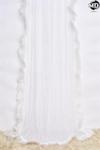 White Frill Dupatta