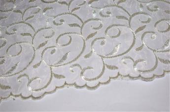 Organza Fabric with Embroidery