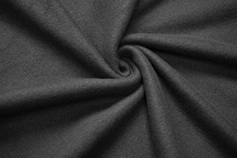 Black Plain Fleece FABRIC