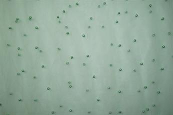 Light Green Beaded Net Fabrics