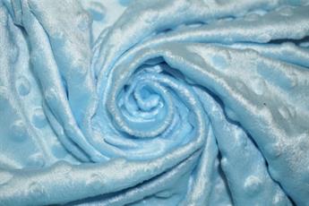 Blue Dimple Fleece - Plain Fabric