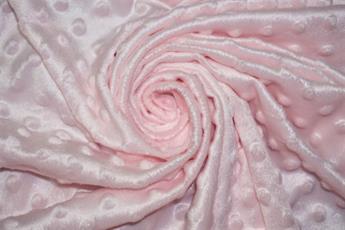 Pink Dimple Fleece - Plain Fabric