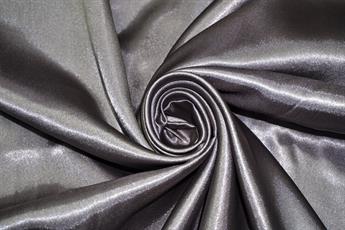 Dark Grey Silky Satin Fabric Dressmaking Costumes Bridal Craft