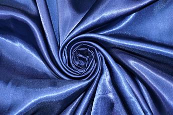Navy Silky Satin Fabric Dressmaking Costumes Bridal Craft