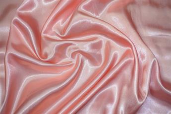 Peach Silky Satin Fabric Dressmaking Costumes Bridal Craft