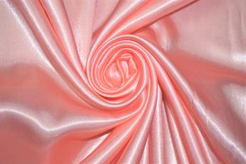 Peach Silky Satin Fabric Dressmaking Costumes Bridal Craft