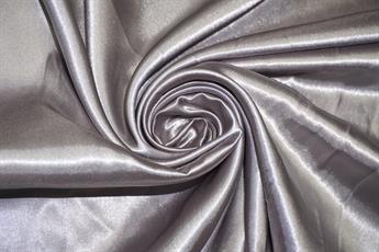 Pewter Silky Satin Fabric Dressmaking Costumes Bridal Craft