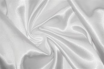 White Silky Satin Fabric Dressmaking Costumes Bridal Craft