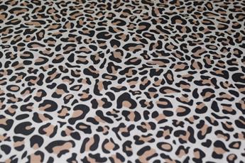 Brown Cotton Leopard Print
