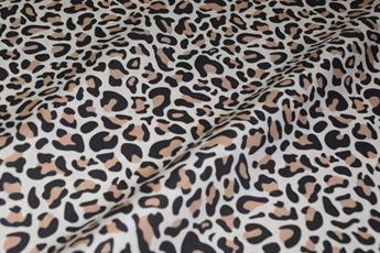 Brown Cotton Leopard Print