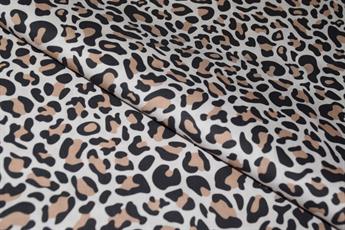 Brown Cotton Leopard Print