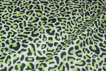 Green Cotton Leopard Print