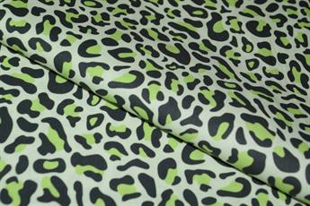 Green Cotton Leopard Print