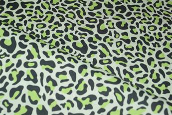 Green Cotton Leopard Print