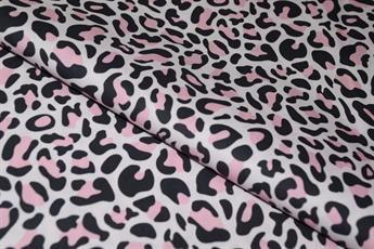Light Pink Cotton Leopard Print
