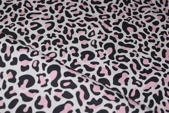 Light Pink Cotton Leopard Print