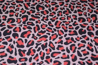 Pink Cotton Leopard Print