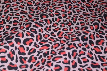 Pink Cotton Leopard Print