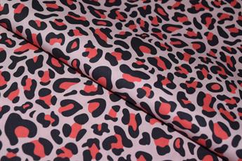 Pink Cotton Leopard Print