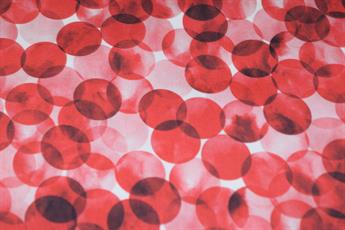 Red Cotton Circle Print