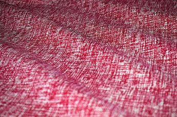 Maroon Cotton Blend Print Canvas