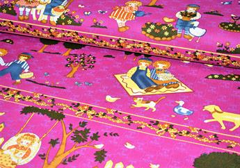 Pink Cotton Picnic Summer Print Canvas